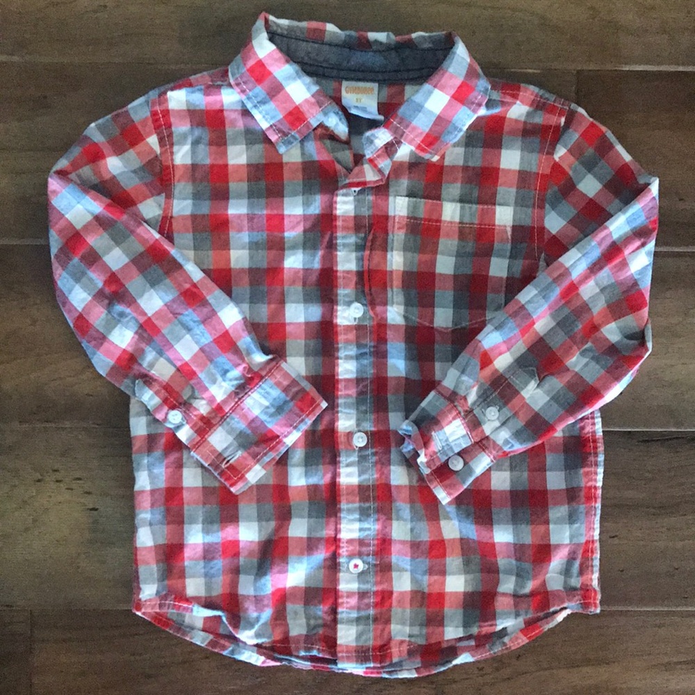 Adorable Gymboree boys button down! Great colors!